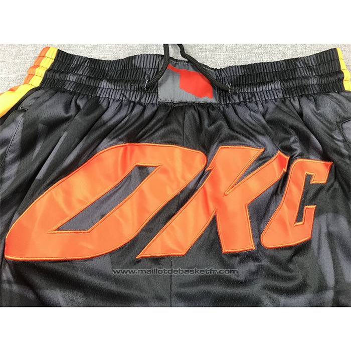 Short Oklahoma City Thunder Ville Just Don 2023-24 Noir